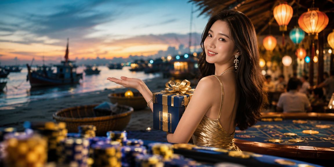 Khung cảnh đèn lồng Hội An gợi không gian giải trí trực tuyến đặc trưng Việt Nam